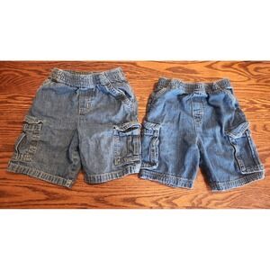 Two Pairs Y2k Boys Shorts 4T Faded Glory‎ And Garanimals